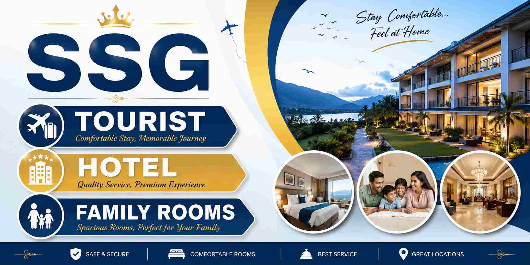 Tourist ✴️ Hotel ✴️Family⚡Rooms